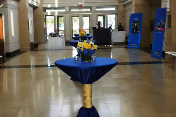 High top table set up