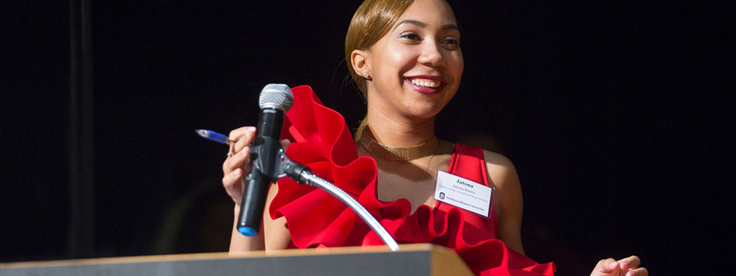 Presenter at meeting